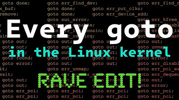 Every goto in the Linux kernel / Just another day on the linux-kernel mailing list