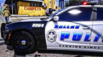 Dallas Police DAYSHIFT Patrol in GTA 5 LSPDFR | Charger On Duty!