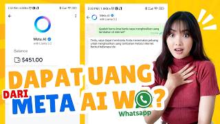 Bongkar RAHASIA Uang 'GRATIS' Dari Meta AI WHATSAPP❗Beneran Menghasilkan❓