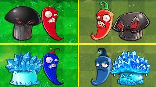 PVZ 1 vs PVZ 2 - Random 15 Pair Team Plants Battlez - Which Version Will Win?