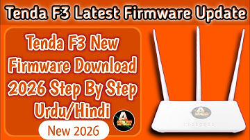 Tenda F3 Latest Firmware Update  & Download | Tenda F3 V5 new Firmware 2026 | how to update Tenda f3