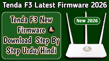Tenda F3 New Firmware 2026 | F3 New Firmware | Latest Firmware Tenda F3 | Tenda F3 Latest Firmware