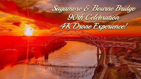 The Sagamore and Bourne Bridges - 4K Cinematic Drone Experience!