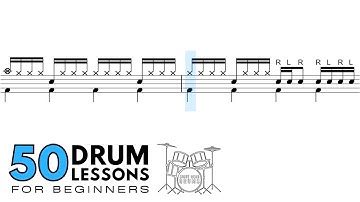 Lesson 34: Sixteenth-Note Time | 50 Drum Lessons For Beginners