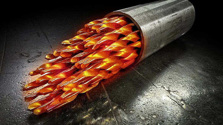 Forging a Damascus Knife from HSS Drill Bits🔥