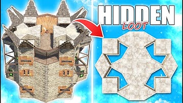 Ultimate Hidden Loot Base with Drop Bunkers - Rust 2x1 Design Tutorial