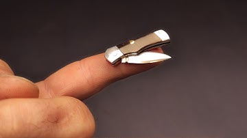Knife Making | Little Folding Knife from Broken Scissors