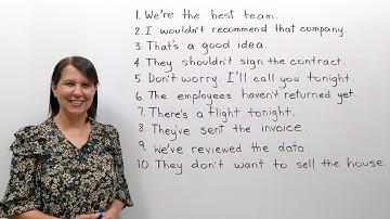 SPEAK ENGLISH POWERFULLY: Remove the Contraction!