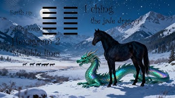 I Tjing Hexagram 2, Beweeglijke lijnen. De aarde, de kracht van de merrie.
