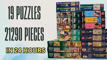 Inside the 24 Heures de Belgique de Puzzle | 21290 Pieces in a 24 Hour Marathon