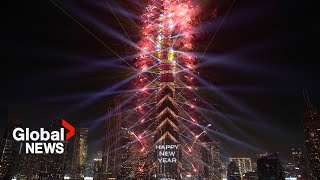 New Year's 2025: Dubai puts on stunning fireworks show at the Burj Khalifa