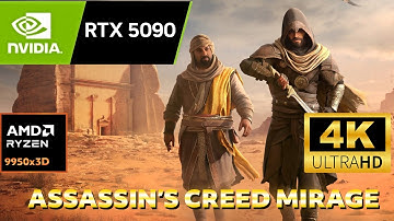 Assassin’s Creed Mirage 4K DLAA Benchmark – RTX 5090 + Ryzen 9 9950X3D | Ultra Settings Performance