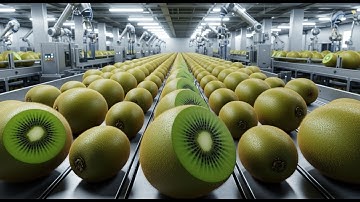 Inside a European Kiwi Juice Factory: From Fresh Kiwi to Bottled Juice (Full Process)