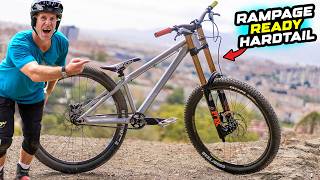 I PUT DOWNHILL FORKS ON MY JUMP BIKE - RAMPAGE READY HARDTAIL!