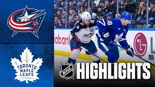NHL Highlights | Blue Jackets vs. Maple Leafs | November 20, 2025
