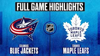 Columbus Blue Jackets vs. Toronto Maple Leafs | NHL Highlights | November 20, 2025