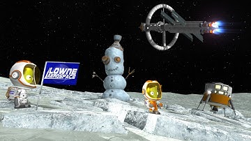 Building a SNOWMAN on EELOO in KSP!