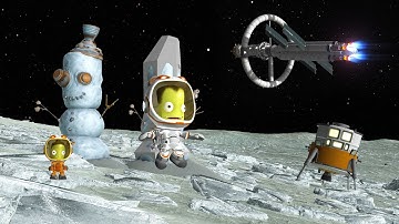 Building a SNOWMAN on EELOO in KSP!