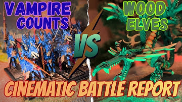 Vampire Counts vs Wood Elves - 30 Mins Cinematic Battle Report | The Old World Warhammer