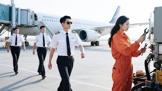 💔Ordinary girl saved everyone on the plane, cool captain immediately fell for her!KDrama