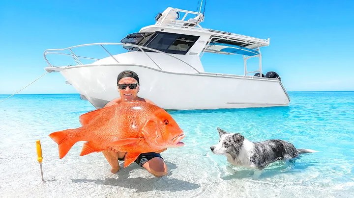 4 Days Boat Camping & Catching My Own Food (CRAZY Squid Cook)