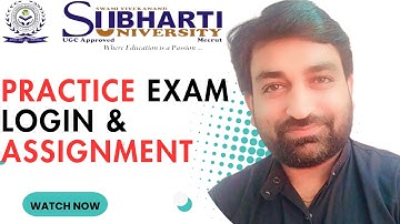 Subharti Exam Issue Solution | Login, Assignment & Exam Problem Clear