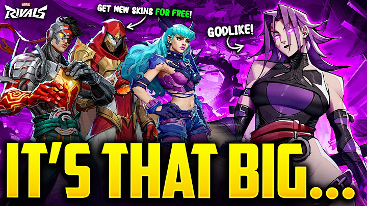NEW FREE SKINS & BIG NEWS UPDATES REVEALED IN MARVEL RIVALS