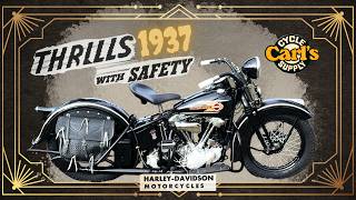 Check out this stunning, freshly restored, 1937 Harley-Davidson Knucklehead! #motorcycle