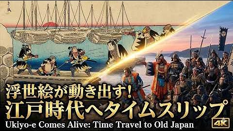 Ukiyo-e Comes Alive: Time Travel to Old Japan [4K]