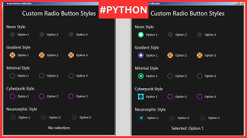 Python: How to Create 5 Custom Radio Buttons in Python Tkinter [ With Source Code ]