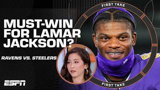 Why I believe the Ravens vs. Steelers is more important for Lamar Jackson than Russ | First Take