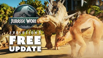 🔲 FREE Dinosaur & Complexity Meter Fixes | Jurassic World Evolution 3 Free Update NEWS