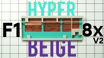 F1-8X V2 HYPER BEIGE - Mechanical Keyboard Build & Sound