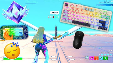 Aula F75 ASMR 😴 Fortnite 1v1 Build Fights🏆Satisfying Keyboard Fortnite 360 FPS 4K