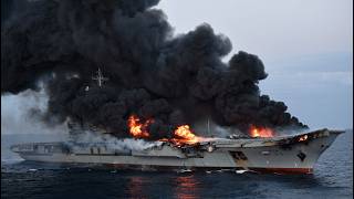 PUTIN IN RAGE! The Only Russian Aircraft Carrier Sunk by Ukraine's Most Lethal NEPTUNE Missile