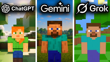 ChatGPT vs Gemini vs Grok Make Minecraft From Scratch