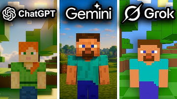 ChatGPT vs Gemini vs Grok Make Minecraft From Scratch
