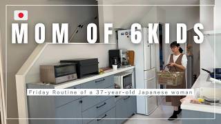 【Daily life in Japan】Mom of 6 kids | Friday Routine | 37 years old mom's real life |
