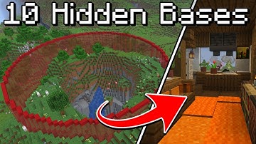 I Built 10 Secret Bases In Minecraft!