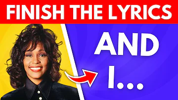 Finish the Lyrics 90s Edition 🎶 | 90s Music Quiz | Guess the Song Lyrics