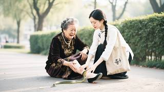 女孩用嘴為老人吸出蛇毒救她一命，怎料老人竟是江城首富，為了報答直接將自己的總裁孫子送給她，女孩從此逆襲！#短劇 #短劇全集 #drama #甜寵 #逆襲