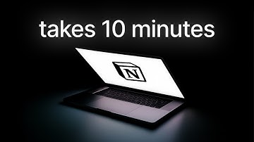 Organize Your Entire Life in 10 Minutes (Full Notion Process)