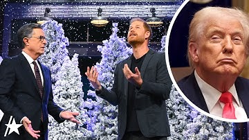 Prince Harry Takes SWIPE At Trump While Crashing Stephen Colbert Monologue