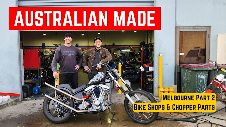 Inside Melbourne’s Best Bike Shops – Vintage Harleys & Chopper Parts