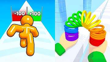 Tall Man Run vs Toy Spring - All Levels SpeedRun Gameplay Android iOS Ep4