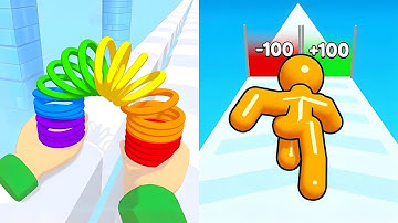 Tall Man Run vs Toy Spring - All Levels SpeedRun Gameplay Android iOS Ep4