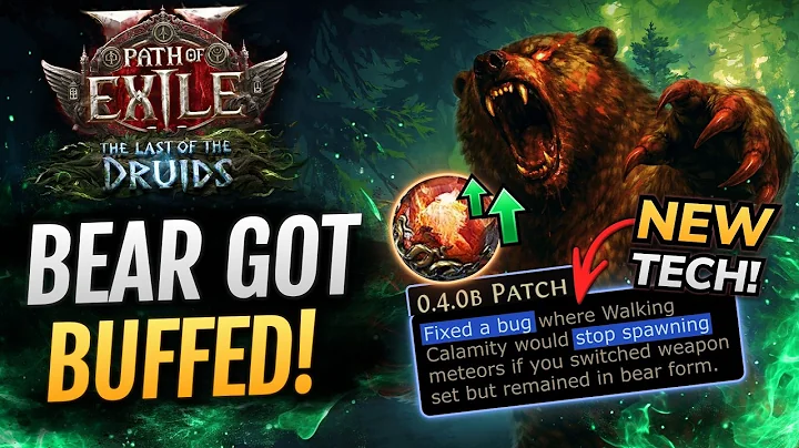 [PoE 2] BEAR BUFFED In New Patch! - New Tech for Druid Builds for Path of Exile 2 0.4