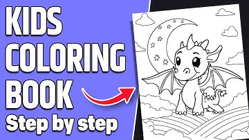 How To Make a COLORING BOOK in CANVA ( For Amazon KDP )