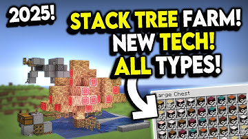 15.000 boomstammen in 5 minuten! Waanzinnige All Wood Farm voor Minecraft 1.21+