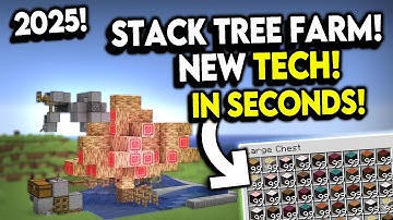 15.000 boomstammen in 5 minuten! Waanzinnige All Wood Farm voor Minecraft 1.21+